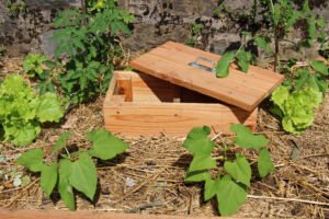 lombricomposteur en bois, à enterrer